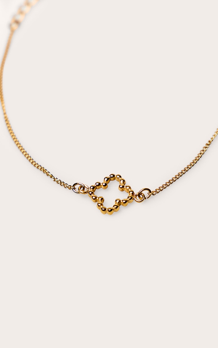 Gold Water Resistant Flower Bracelet image 2