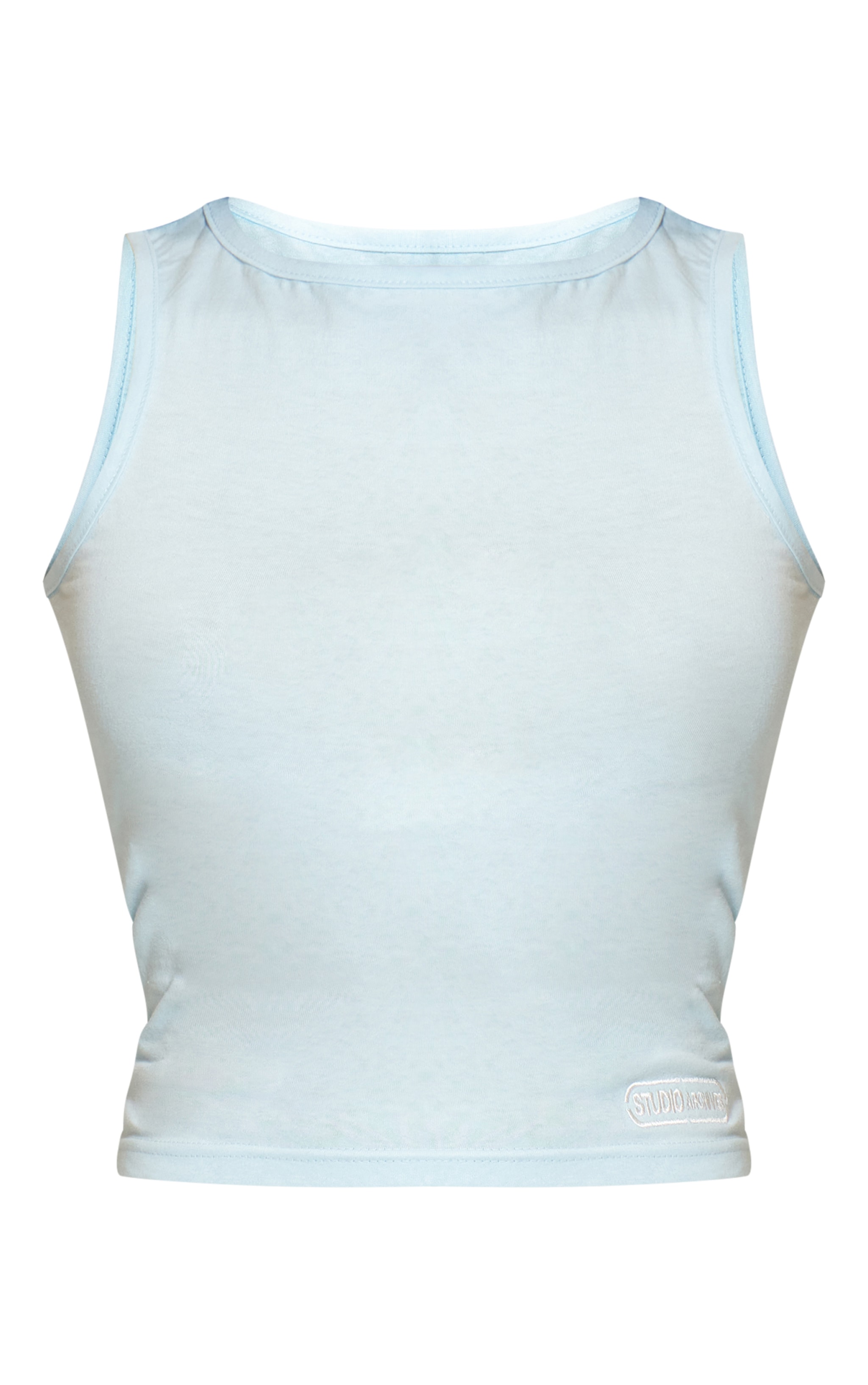 Cool Blue Studio Archive Embroidered Cotton Boat Neck Top image 5