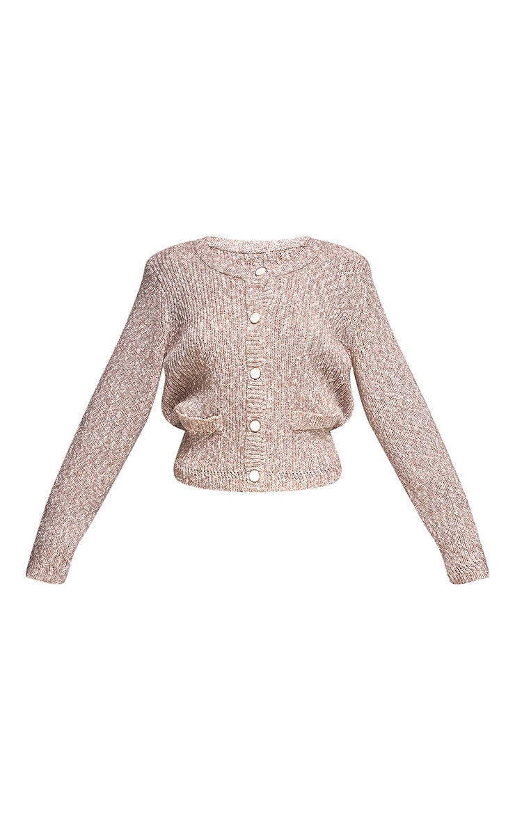 Mocha Textured Long Hoodie Cardigan