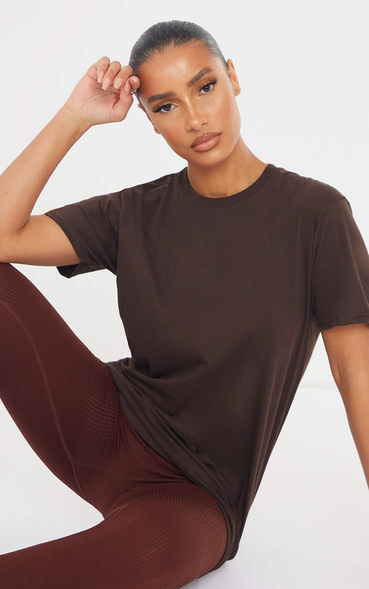 Tee-shirt boyfriend chocolat