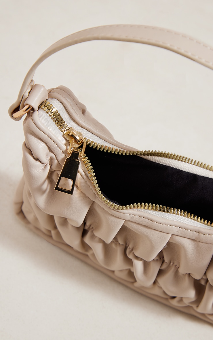Stone Ruched Shoulder Bag Accessories PrettyLittleThing AUS