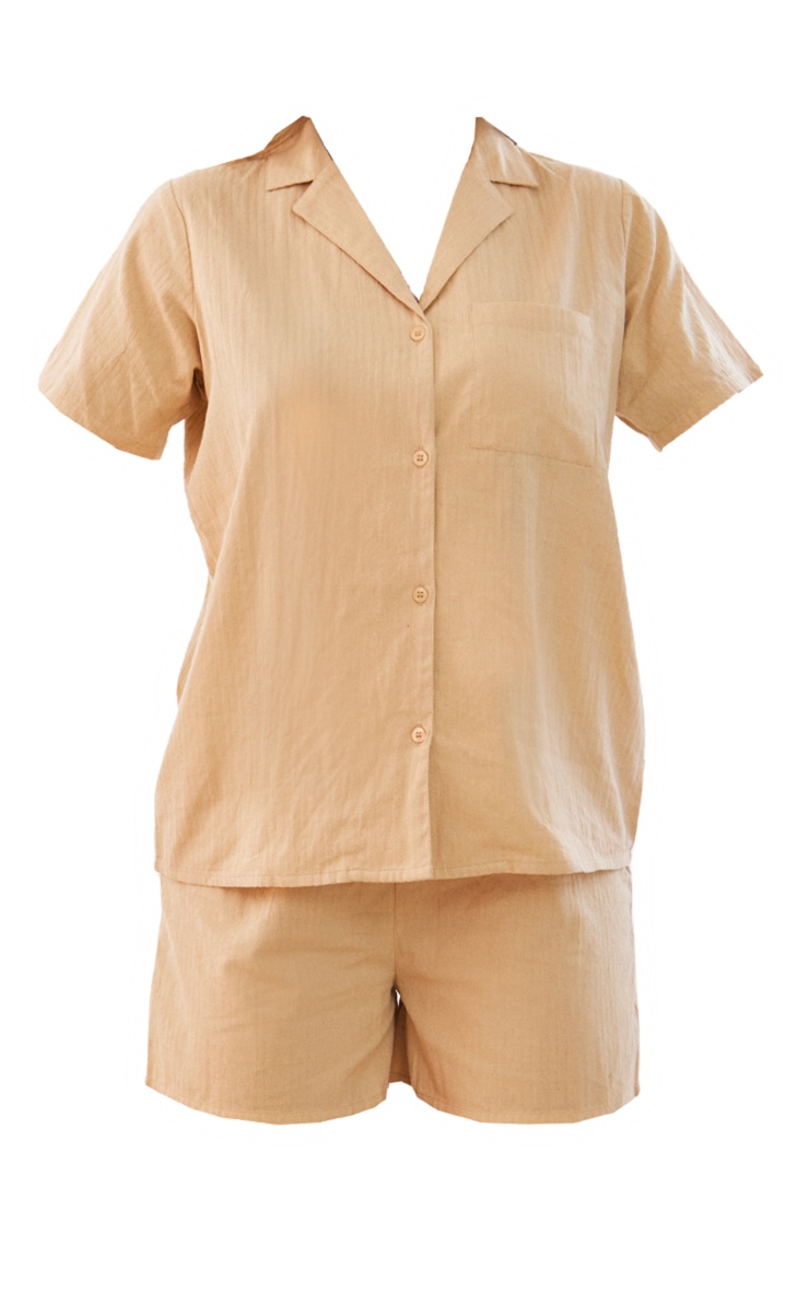 Sand Textured Seer Sucker Short PJ Set image 1