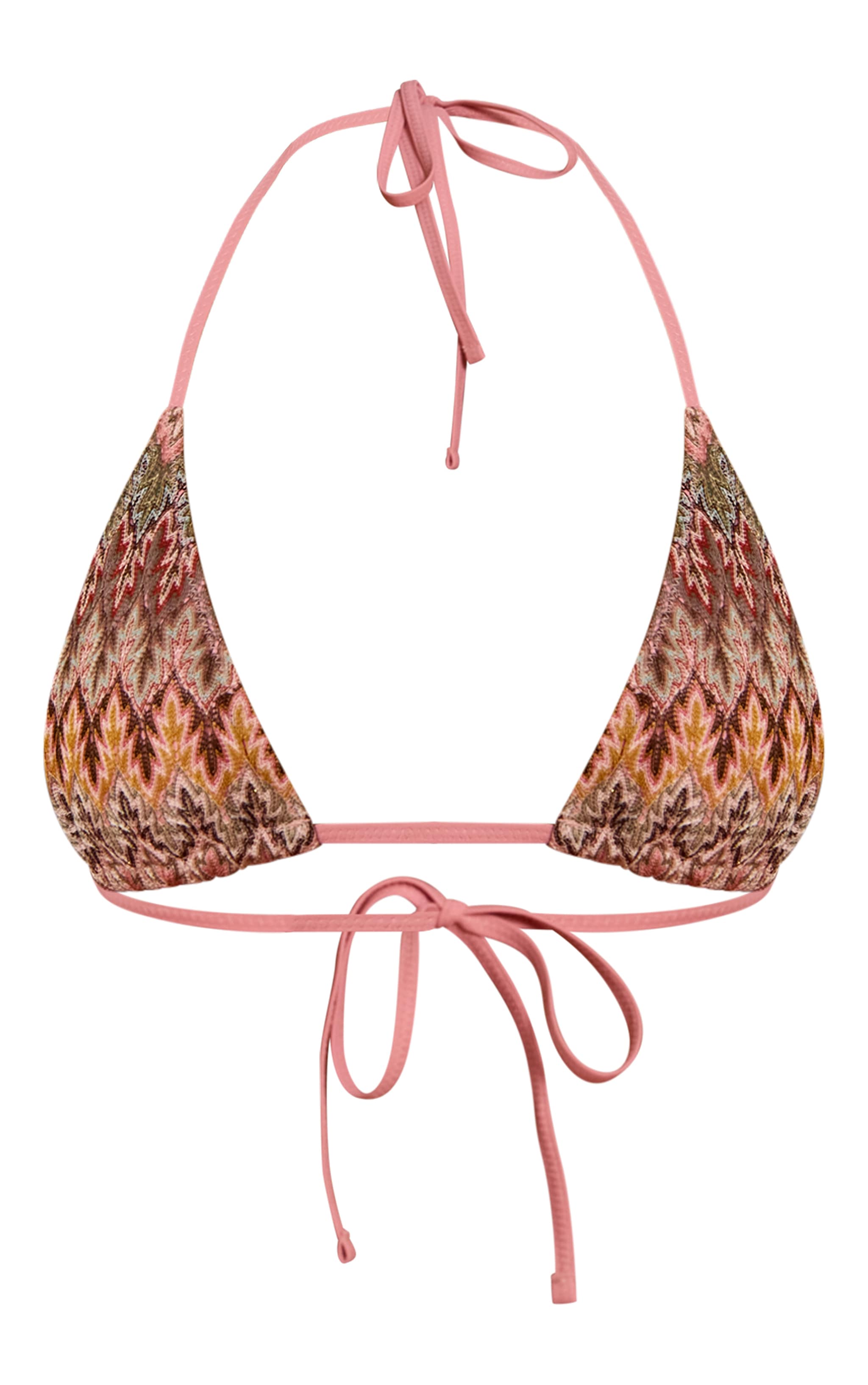 Multi Jacquard Tie Side Bikini Bottoms image 5