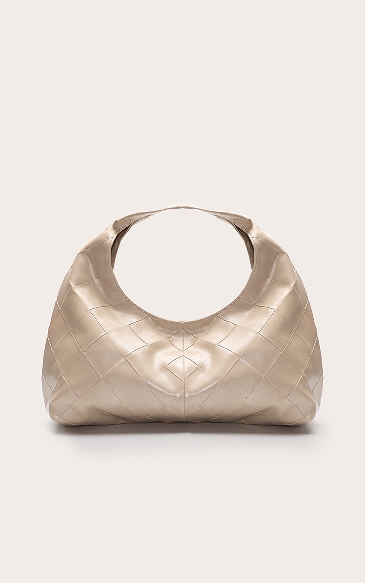 Cream Oversized Weave Large Tote Bag image 2