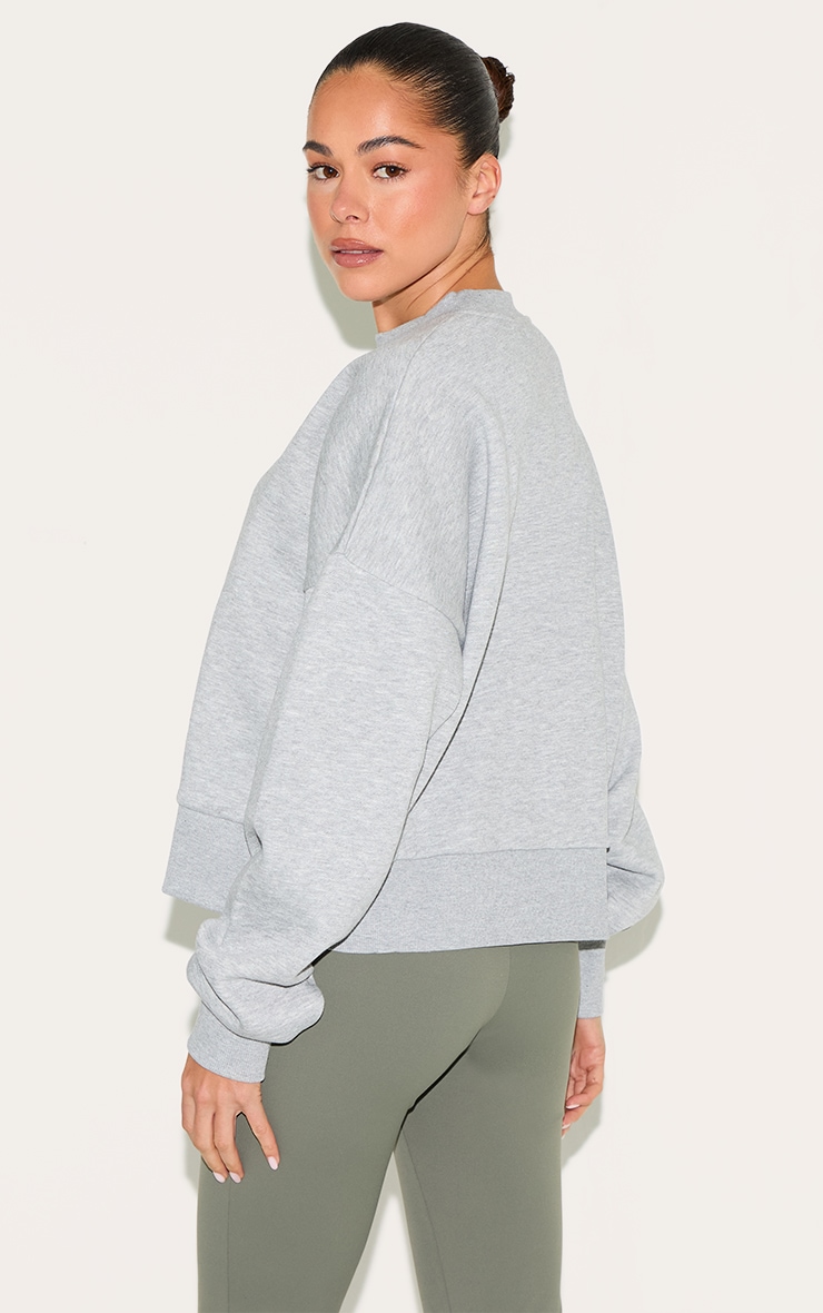 Ash Grey Boxy Basic Sweatshirt image 2