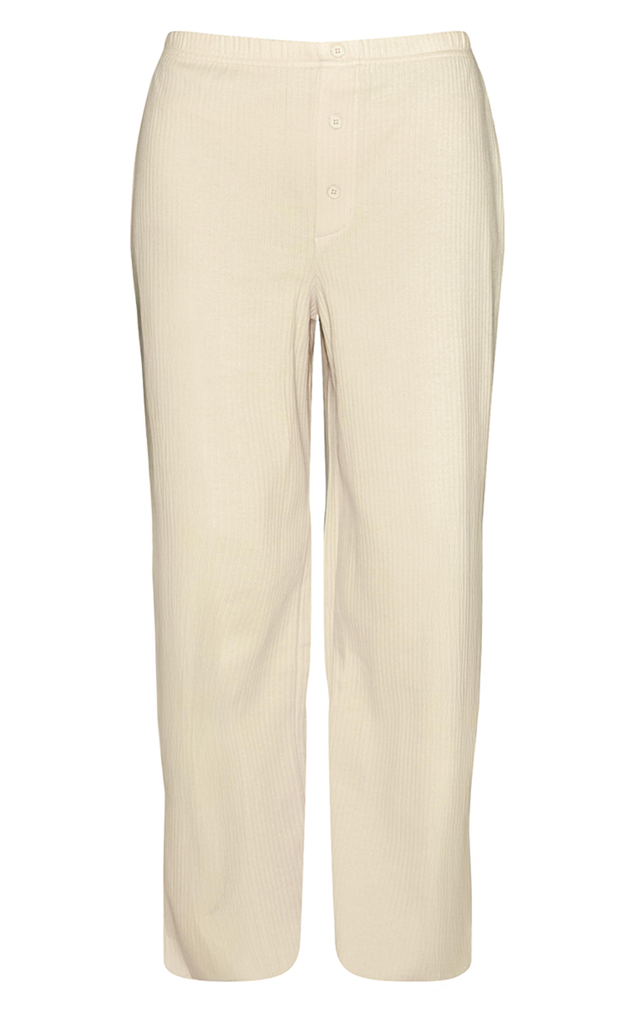 Butter Cream Button Wide Leg Pant image 5