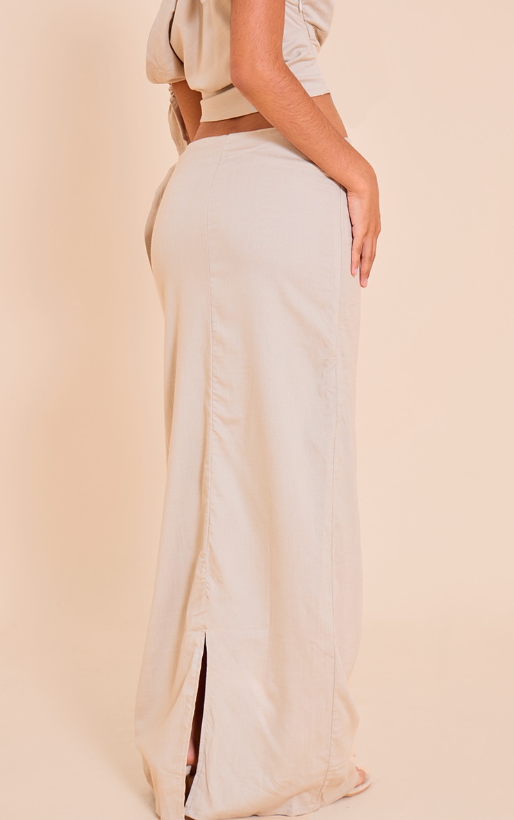 Petite Stone Mid Rise Maxi Skirt image 3