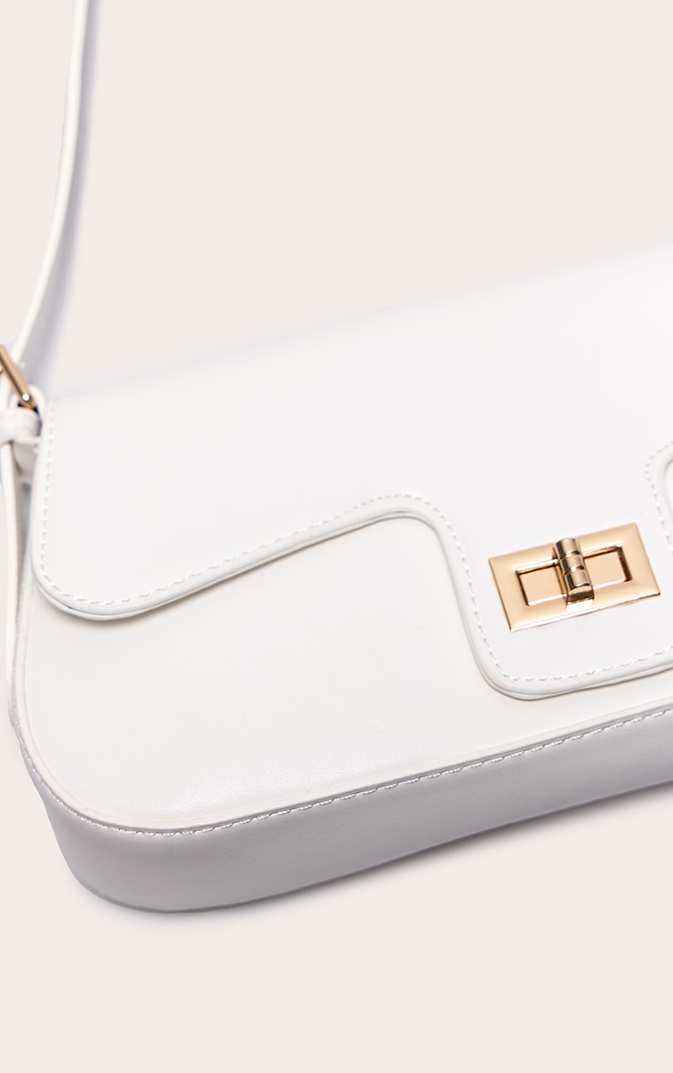 White Envelope Shoulder Bag image 4