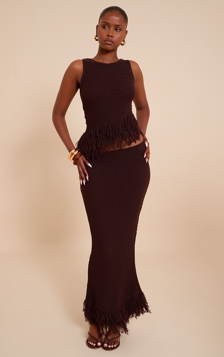 Chocolate Loop Knit Vest image 3