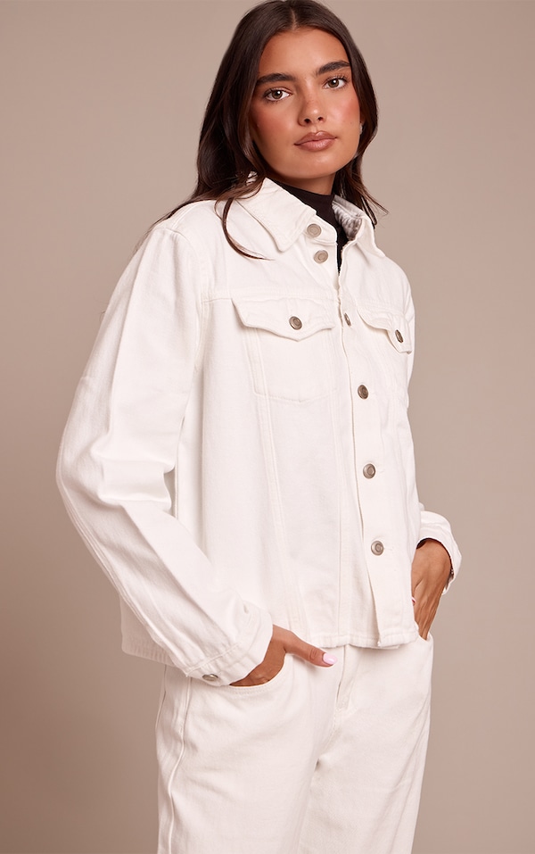 White Oversized Denim Shirt