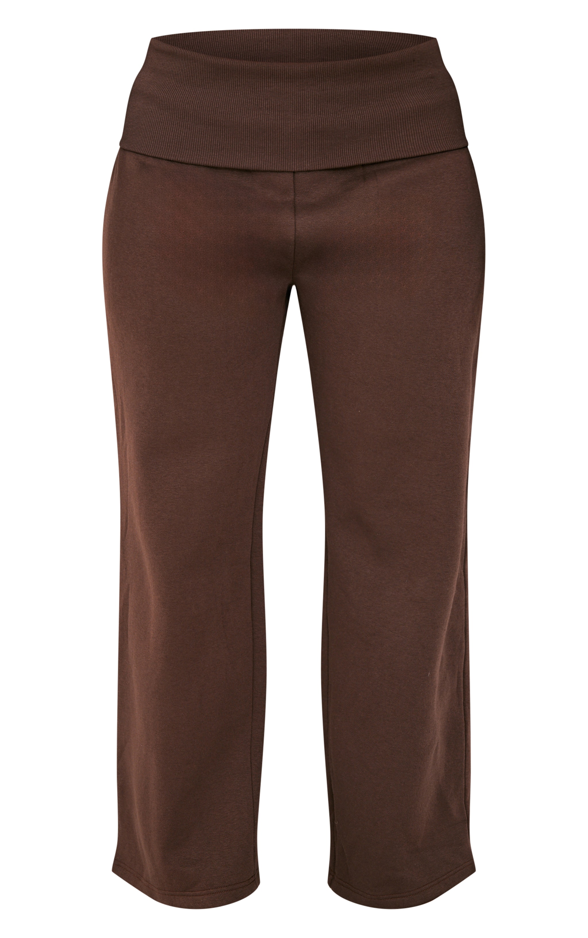 Shape Chocolate Foldover Waist Flare Sweatpants image 5
