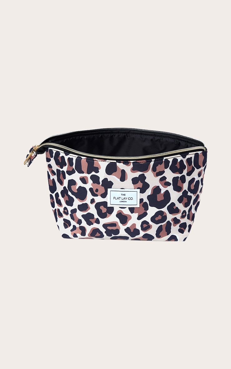 The Flat Lay Co Essential Makeup Pouch Leopard image 2