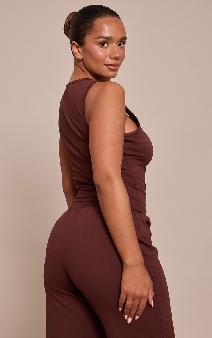 Shape CHOCOLATE Scoop Neck Vest Top image 2