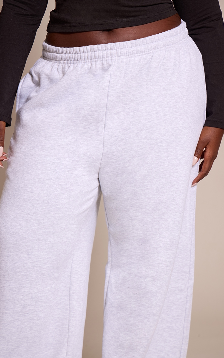 Plus Ash Grey Straight Leg Sweatpants image 4
