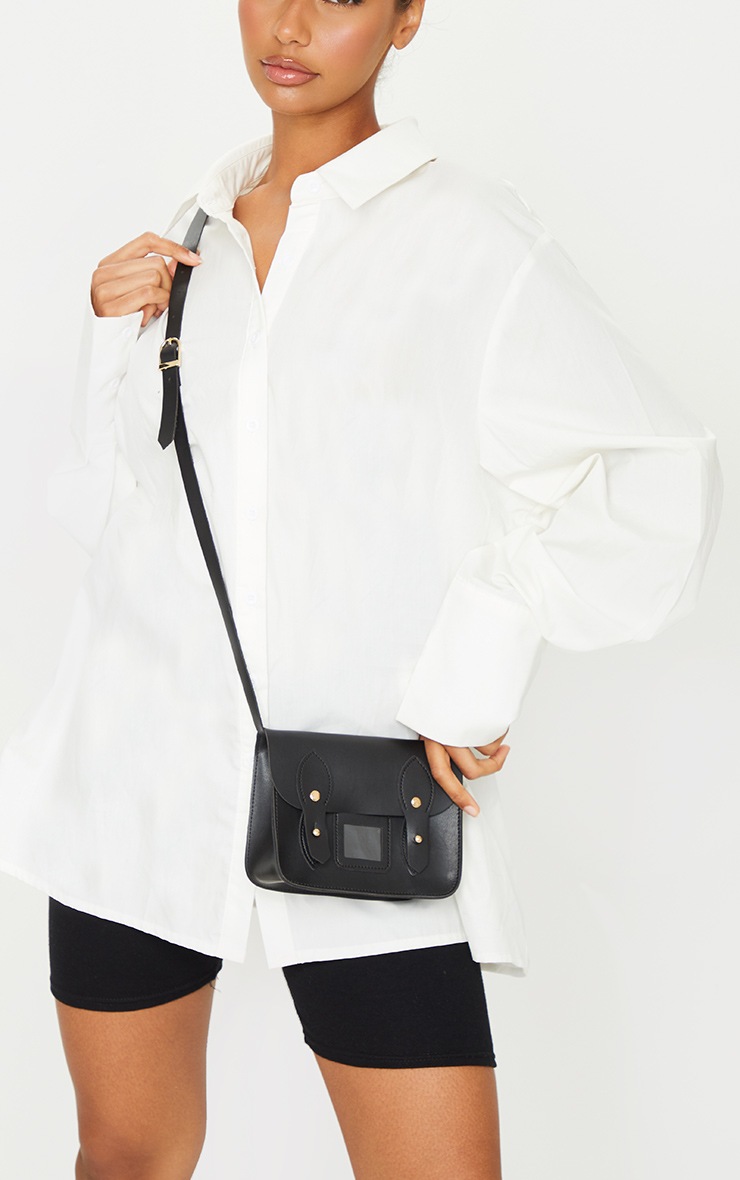 Black Mini Satchel Cross Body Bag