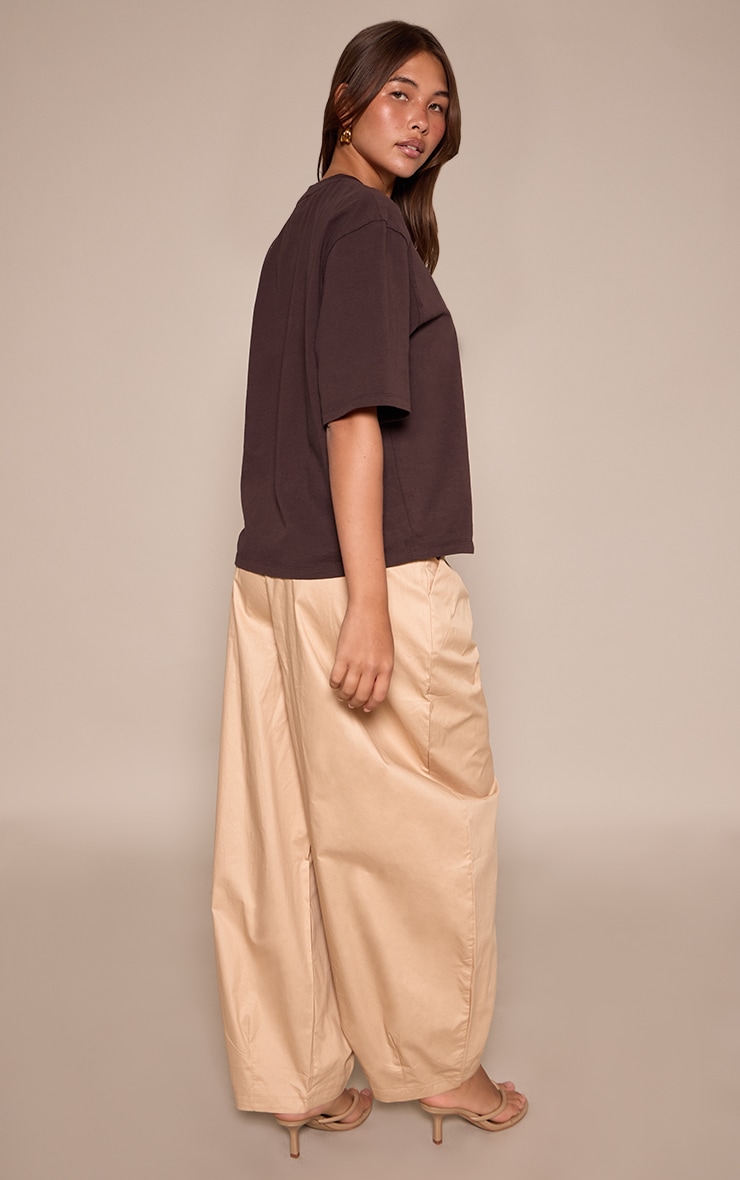 Stone Elasticated Waist Parachute Pants image 3