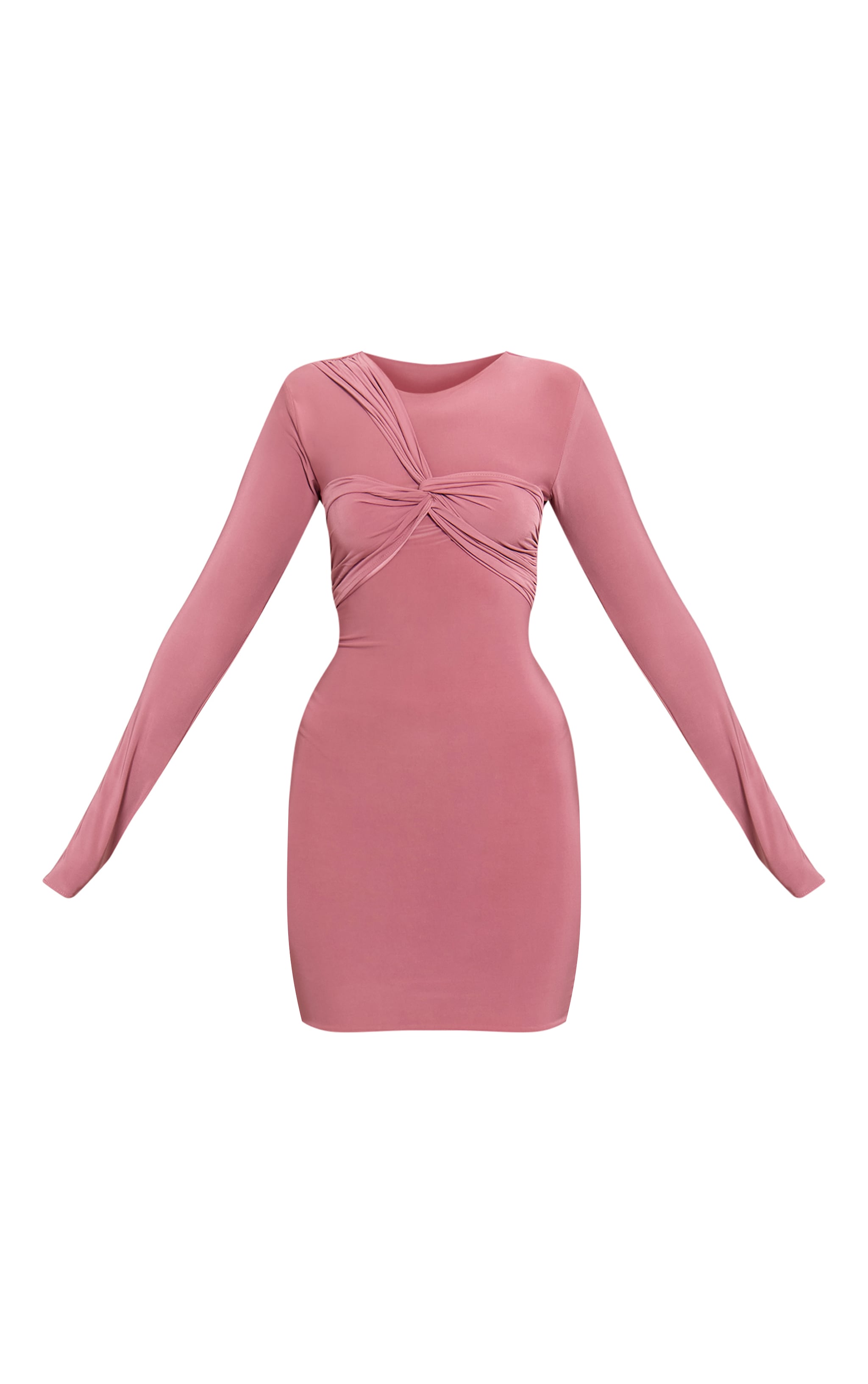 Mauve Twist Bust Mini Dress image 5
