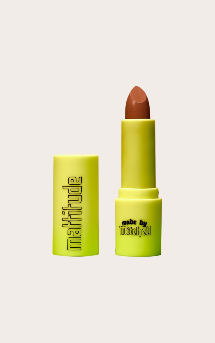 Made By Mitchell Mattitude Cream Lipstick - Greige Gurl image 3