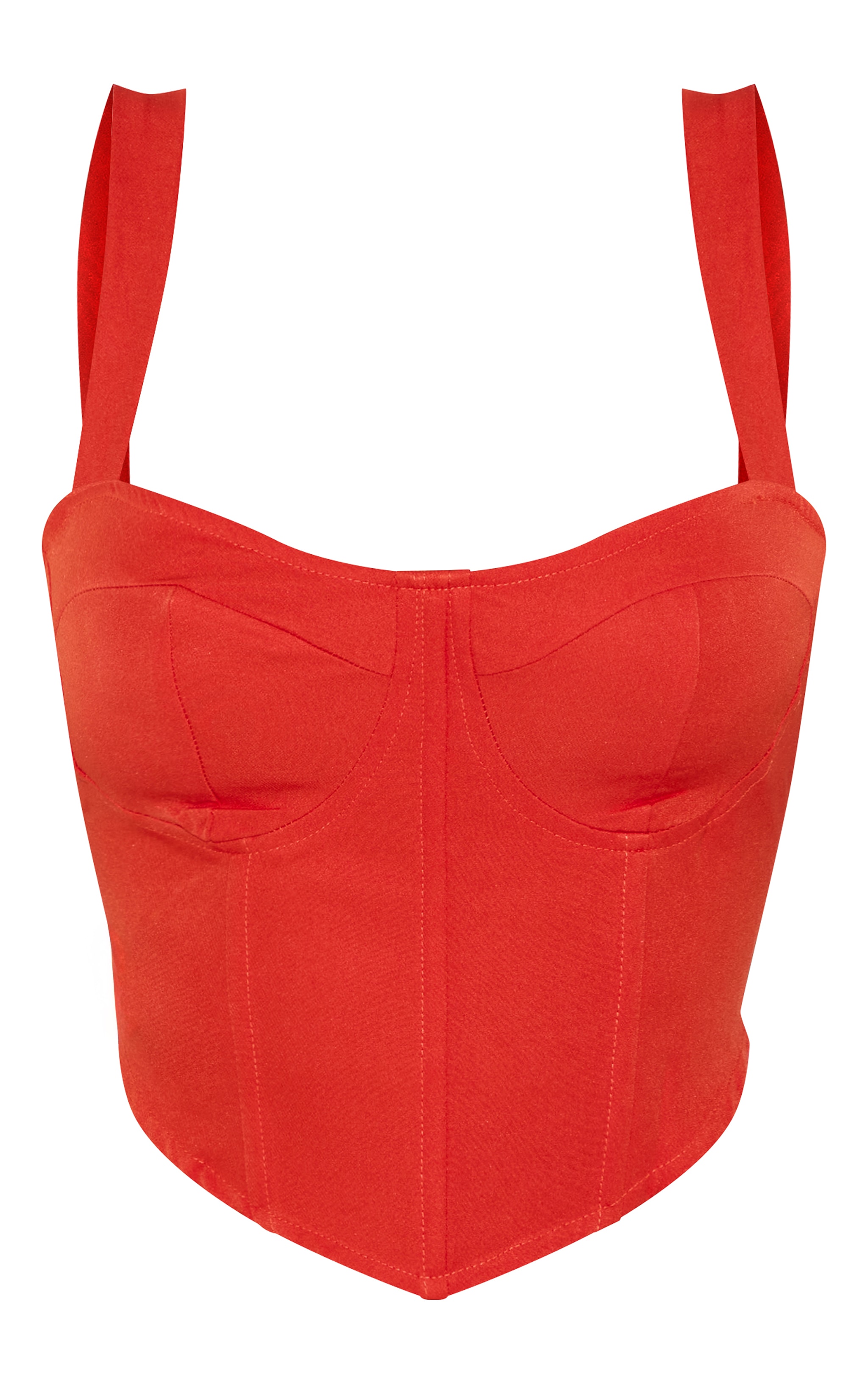 キャミソール logo corset top orange. Edikted Y2K Payton Satin Orange Lace up Corset Top Size