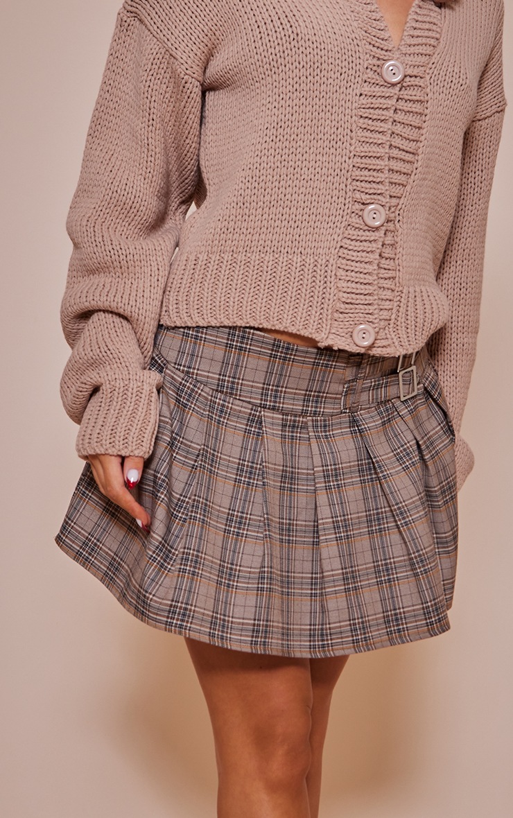 Stone Chunky Knit Exaggerated Collar Cardigan image 4