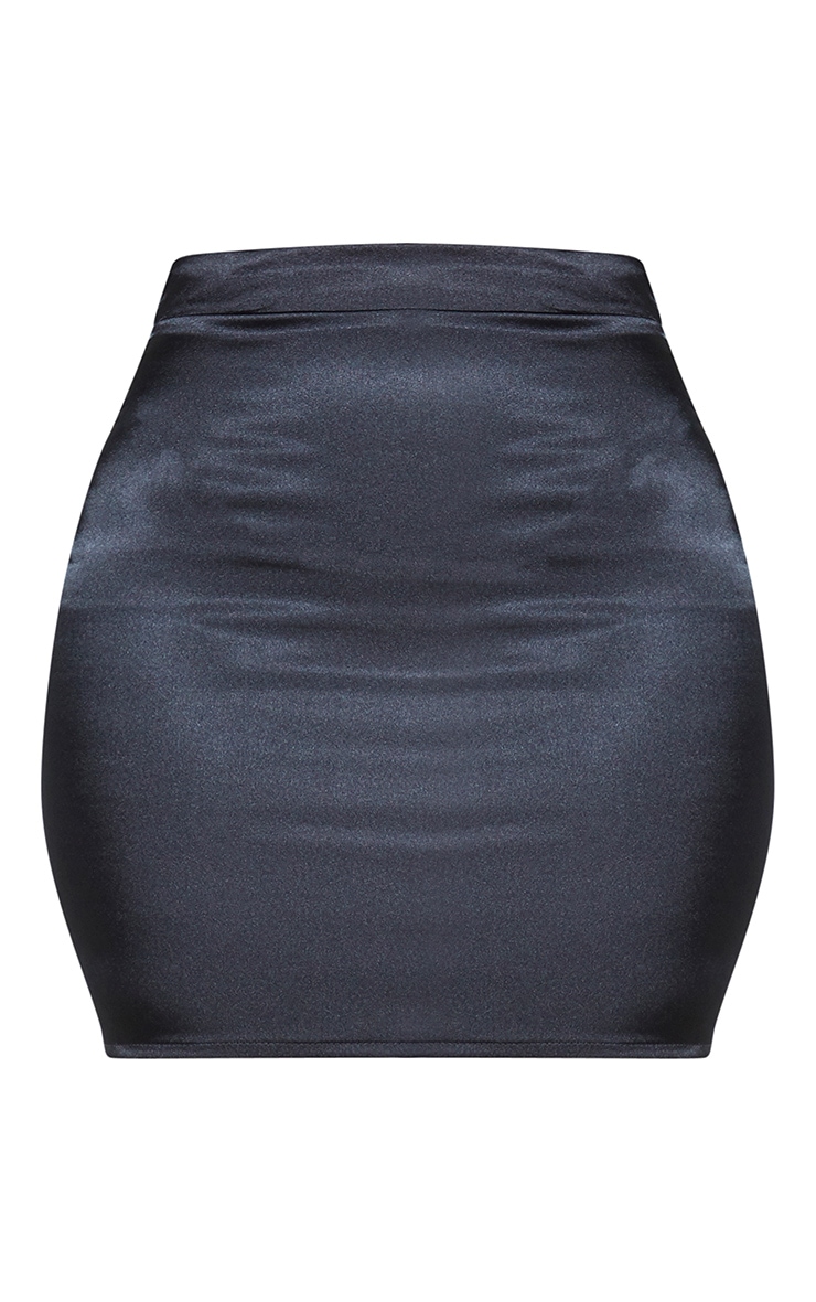 pretty little thing black mini skirt