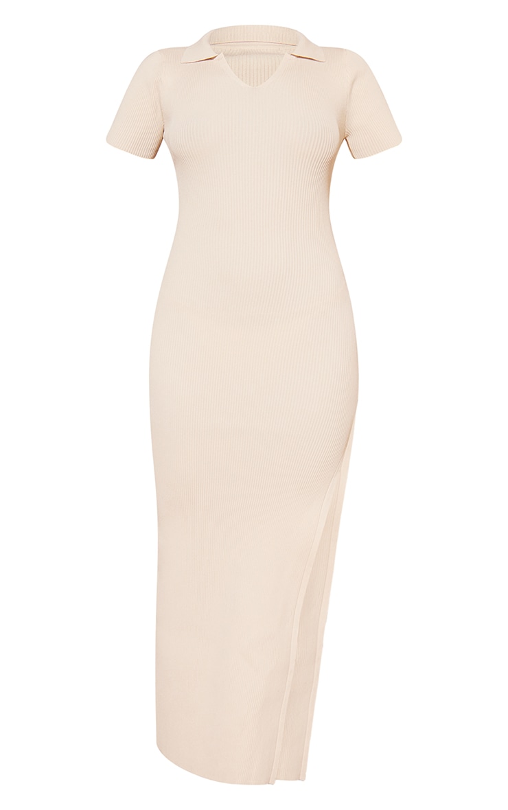 Stone Open Back Knitted Maxi Dress image 3