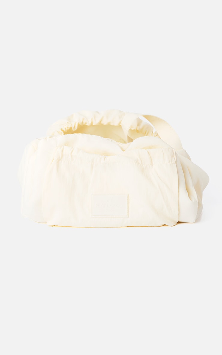 The Flat Lay Co. Drawstring Makeup Bag In Vanilla Parachute image 5