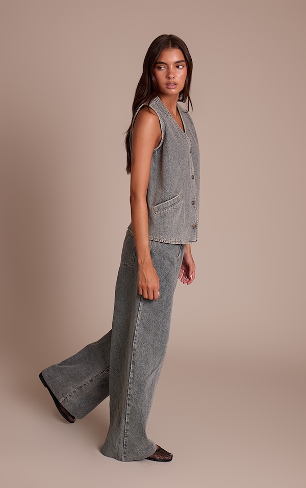 Jean vintage à taille mi-haute
