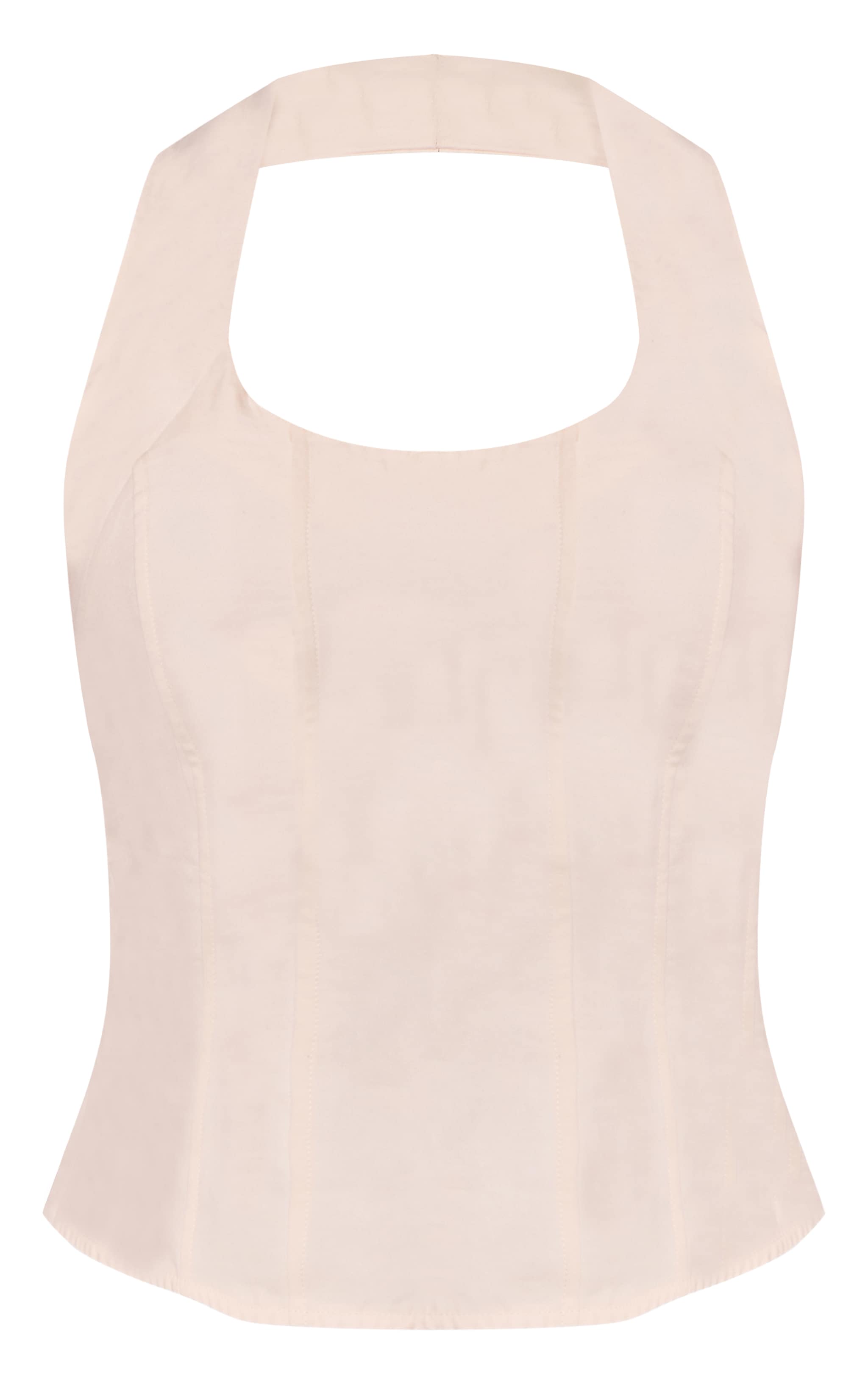 Cream Peachskin Halterneck Corset  image 5