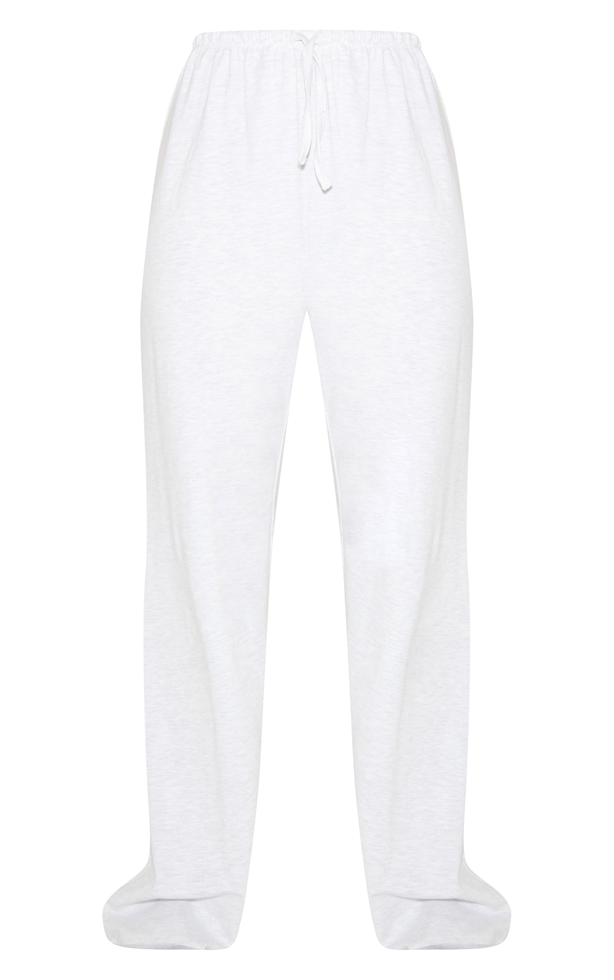 Grey Marl Jersey Wide Leg Pj Bottoms image 5