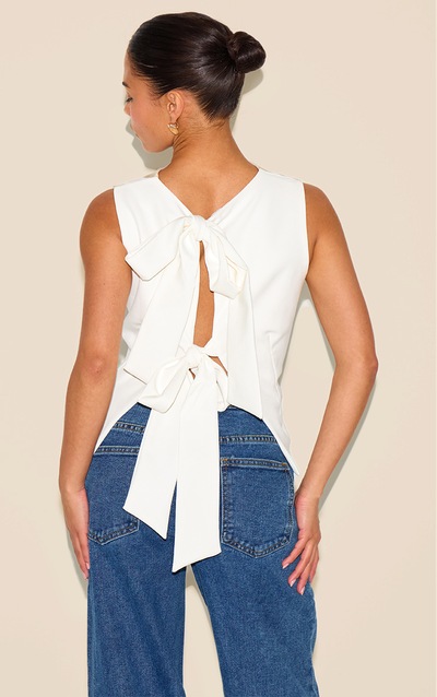In The Details Top White