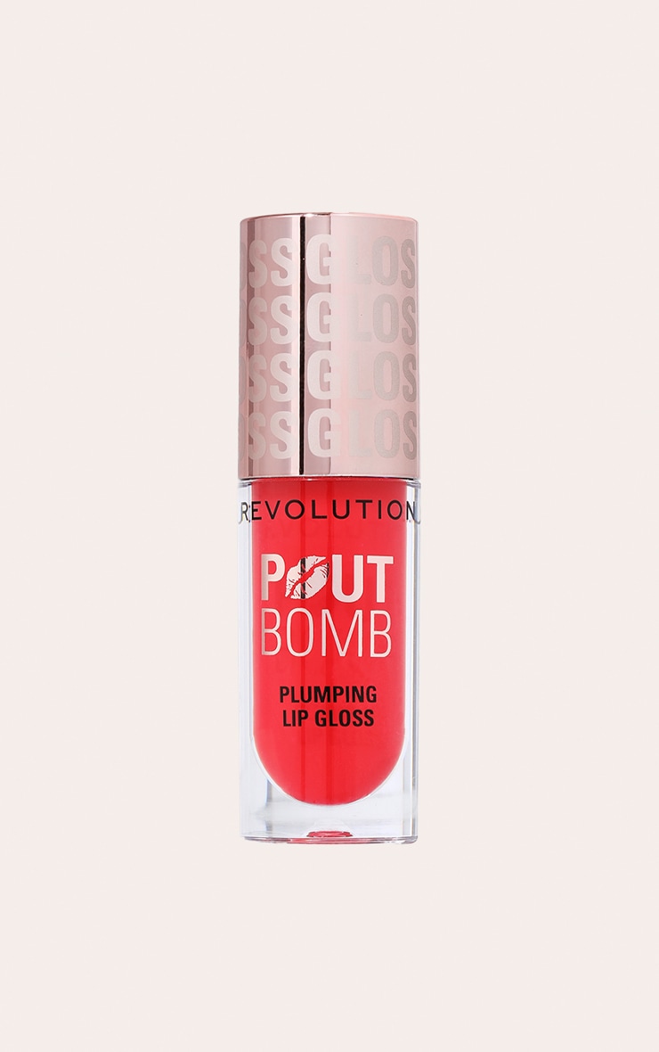 Revolution Pout Bomb Plumping Gloss Cherry Sheer Red image 3