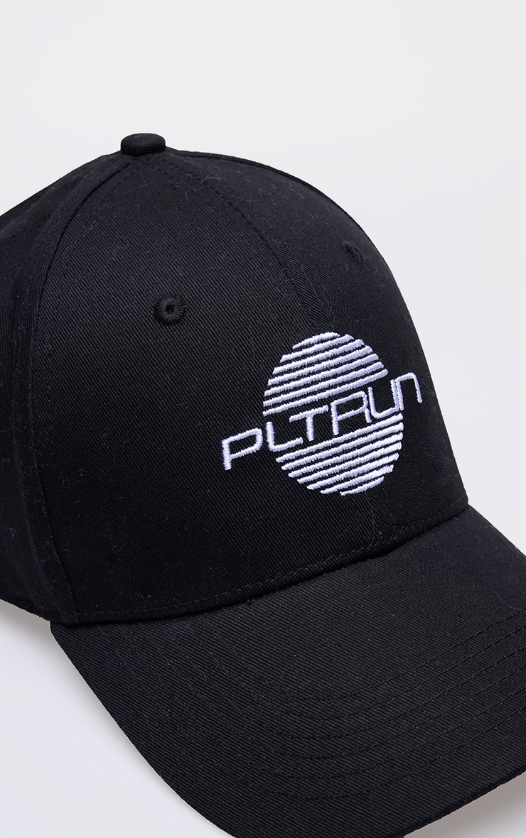 PRETTYLITTLETHING RUN Black Logo Cap image 4
