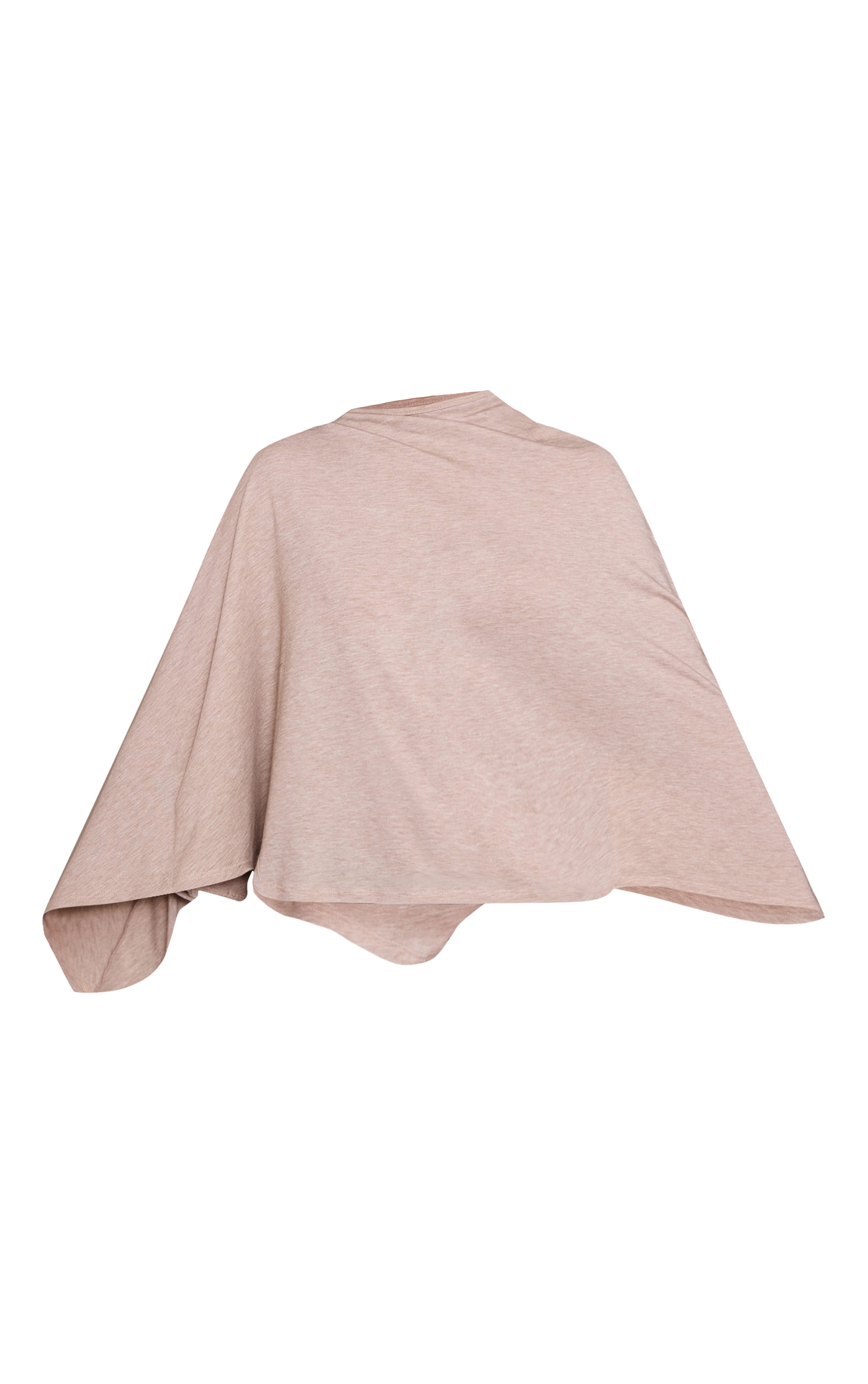 Sand Asymmetric Slouchy Long Sleeve Top image 5