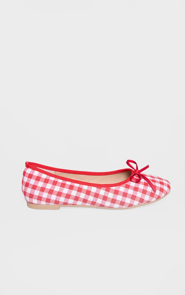 Gingham flat shoes store