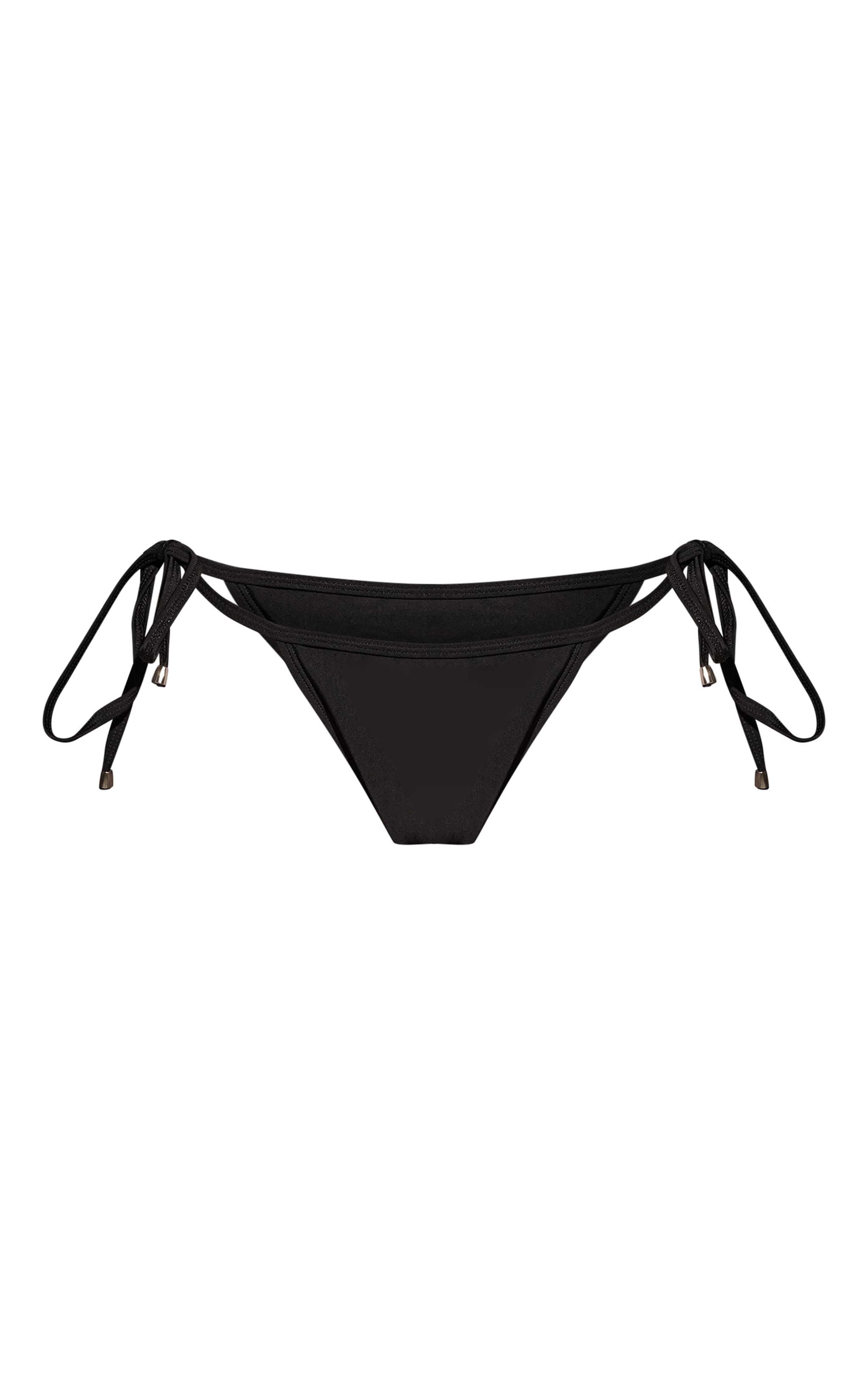 Bas de maillot de bain basique noir noué sur les côtés image 5