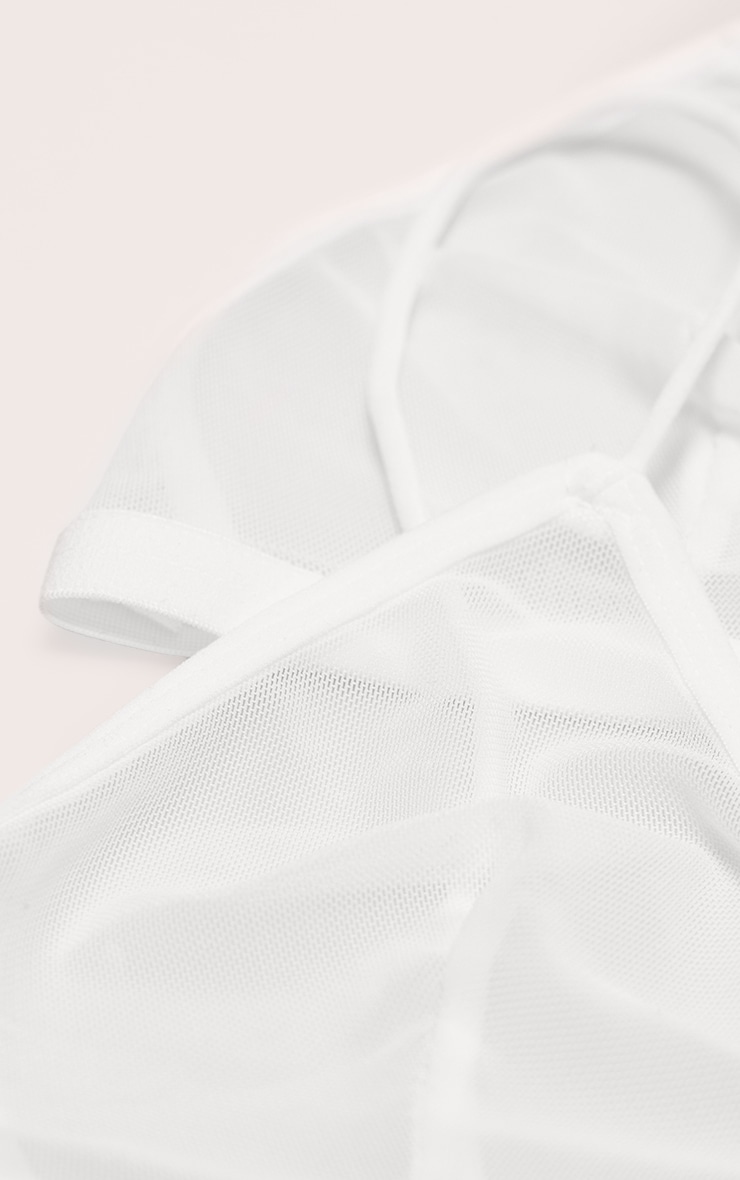 White Mesh Pack Of 2 Basic Triangle Bra | Lingerie