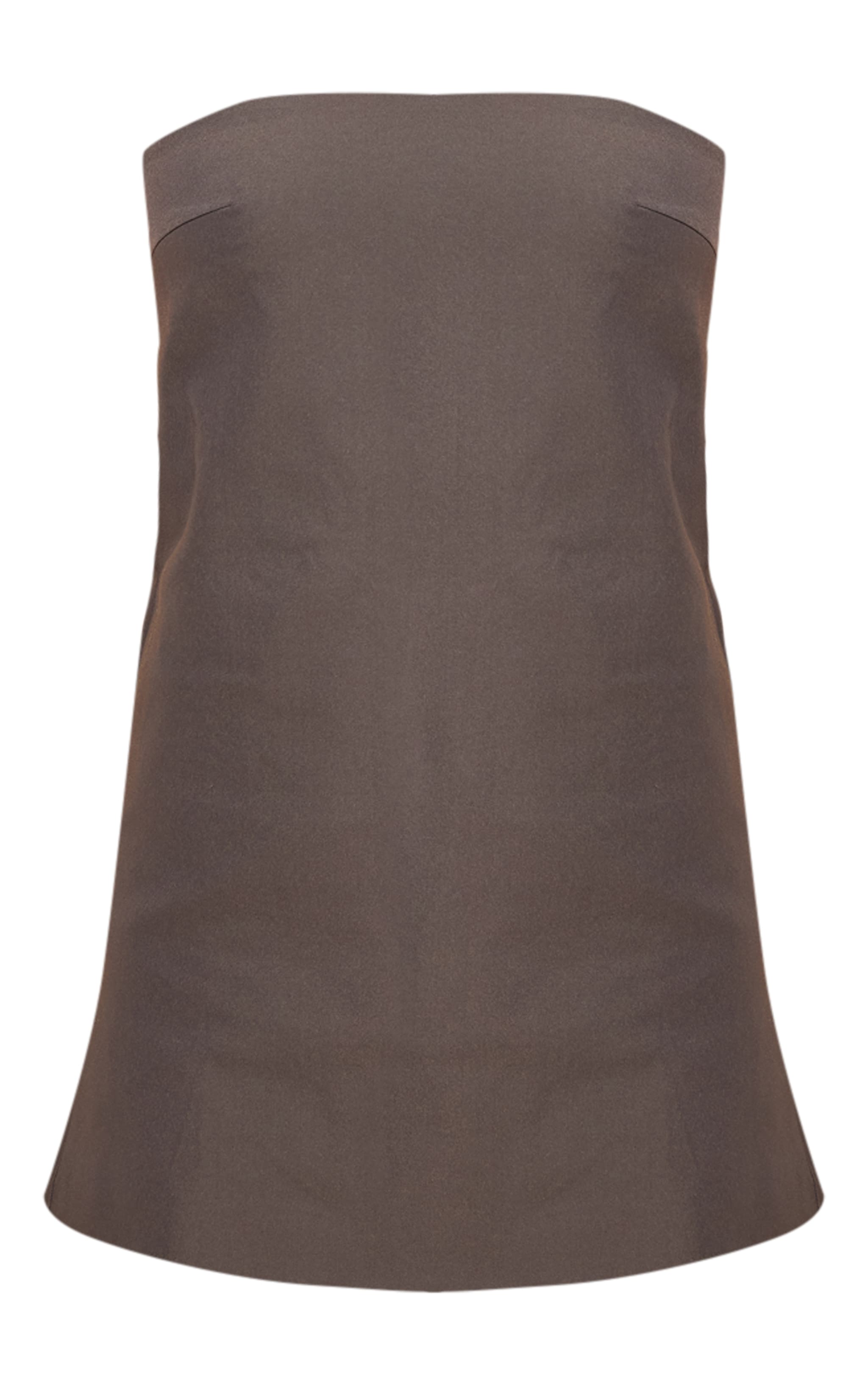 Charcoal Tailored Woven Bandeau Shift Dress image 5