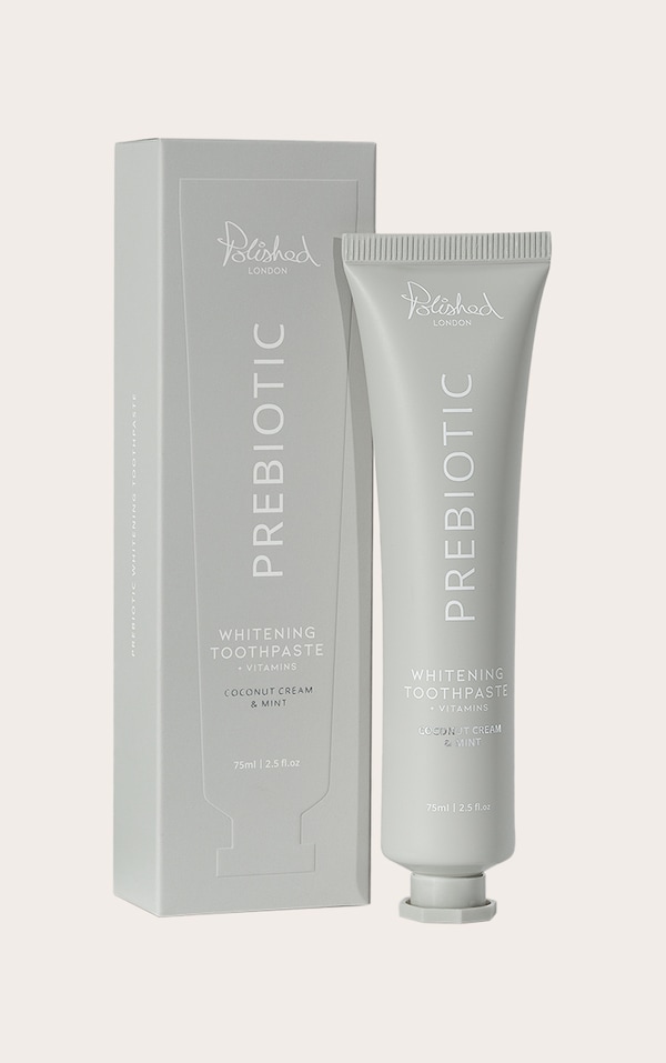 Polished London Dentifrice Blanchissant Prébiotique Crème de Coco & Menthe Parfum 75ml