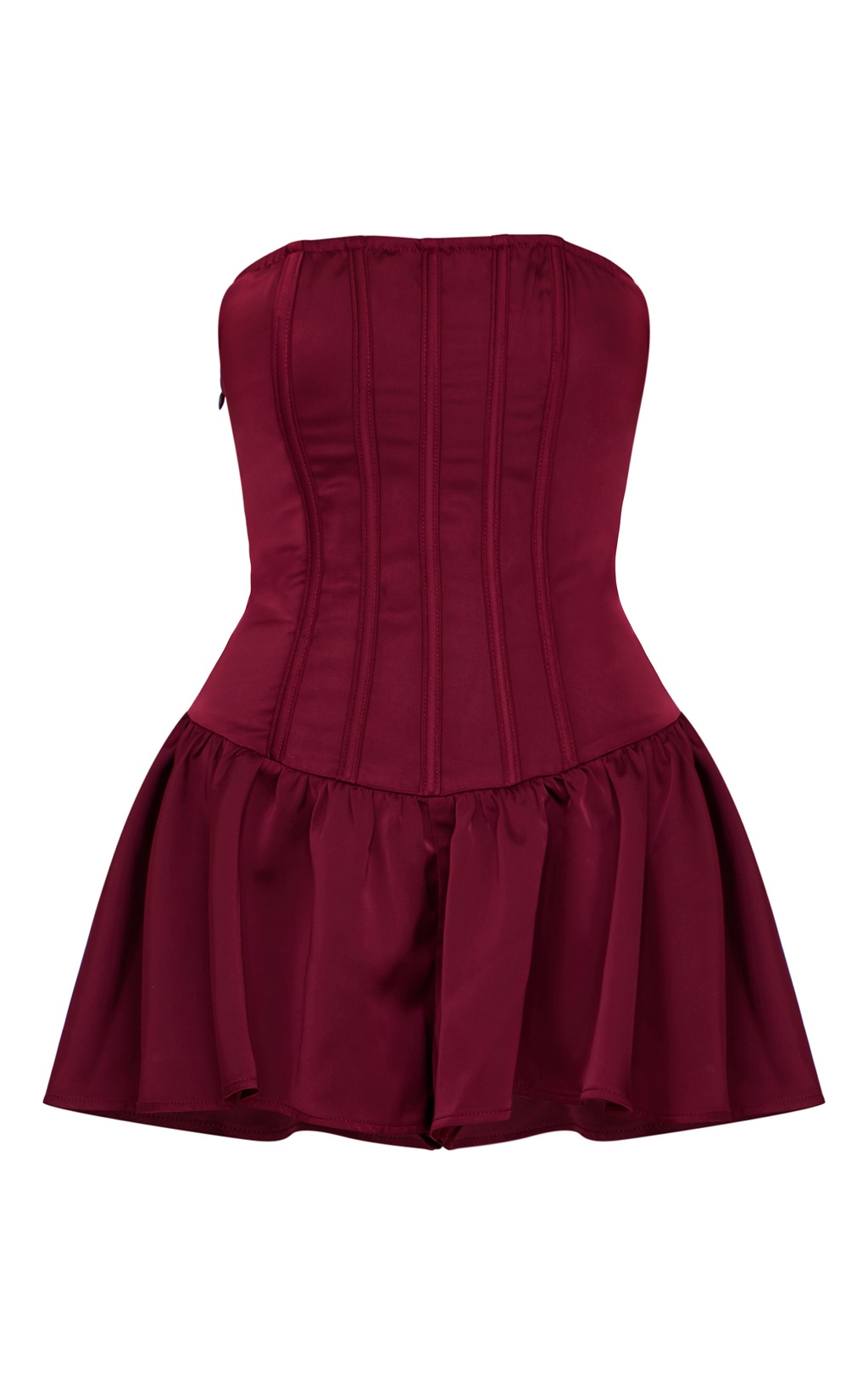 Musthave Button Playsuit - Bordeaux main image 0