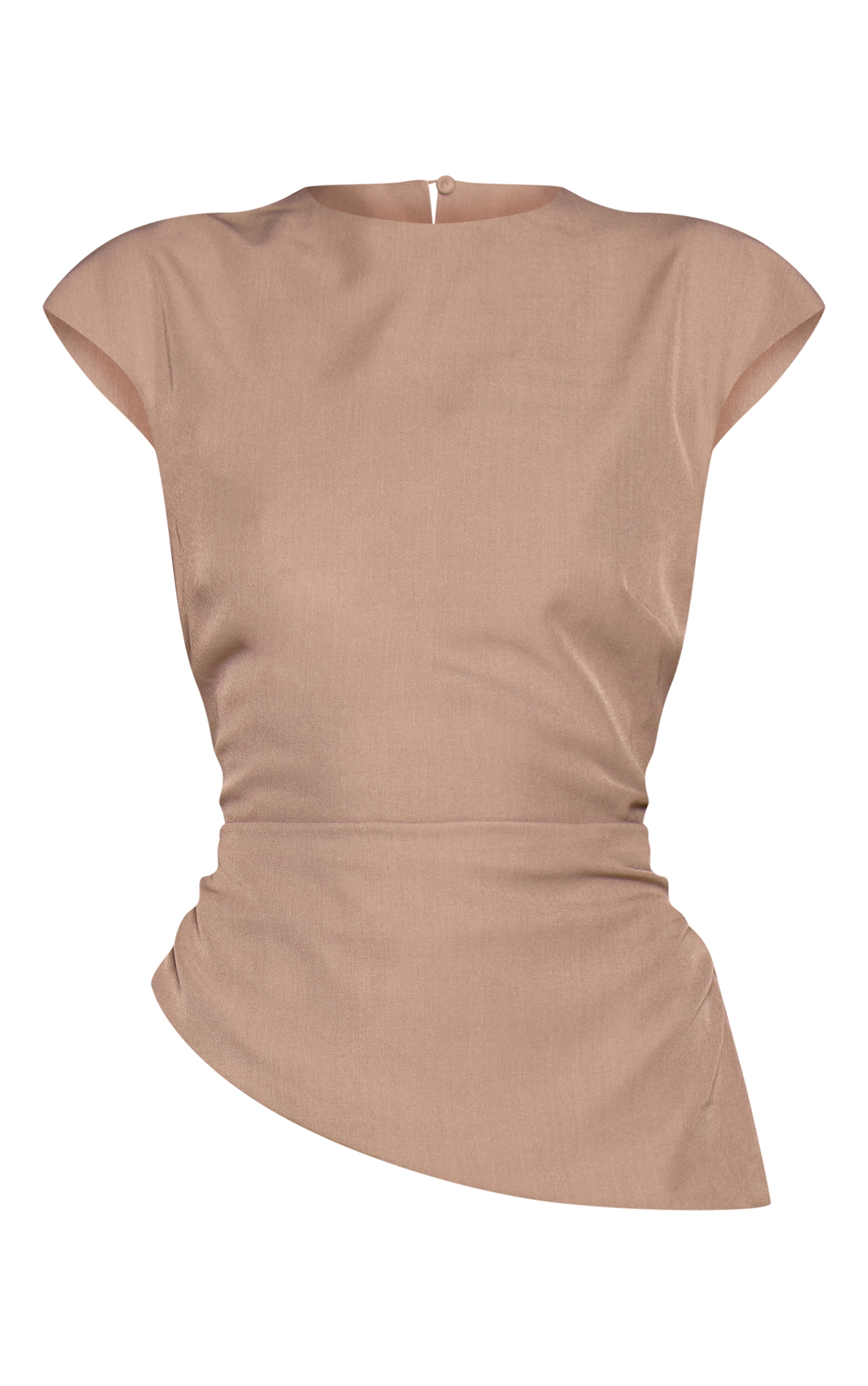 Grey High Neck Ruched Side Jumpsuit image 5