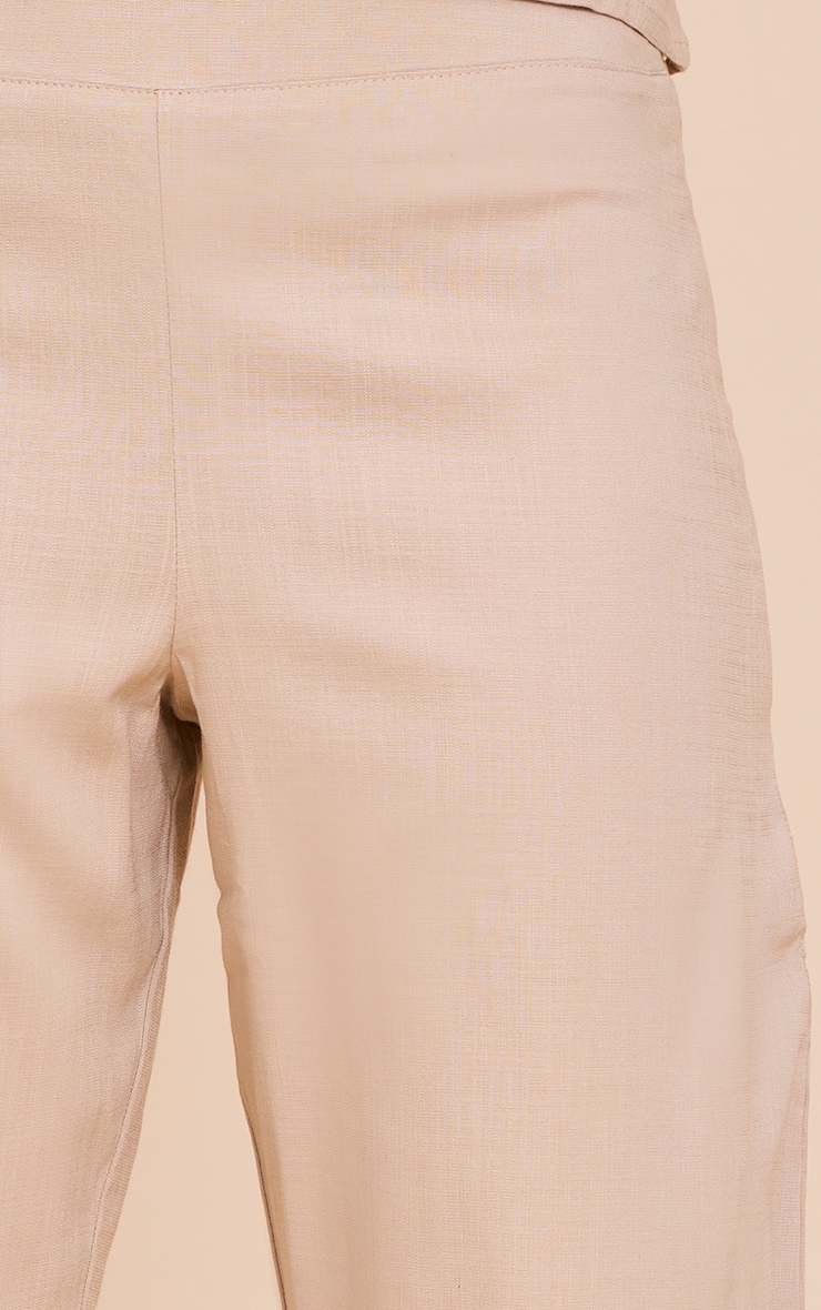 Petite Stone Wide Leg Pull On Pants image 4