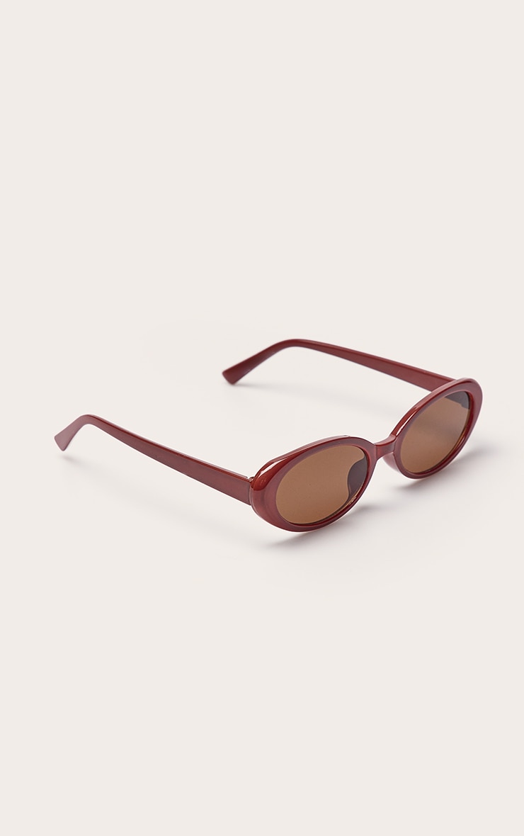 Pale Tortoiseshell Square Skinny Frame Sunglasses image 3