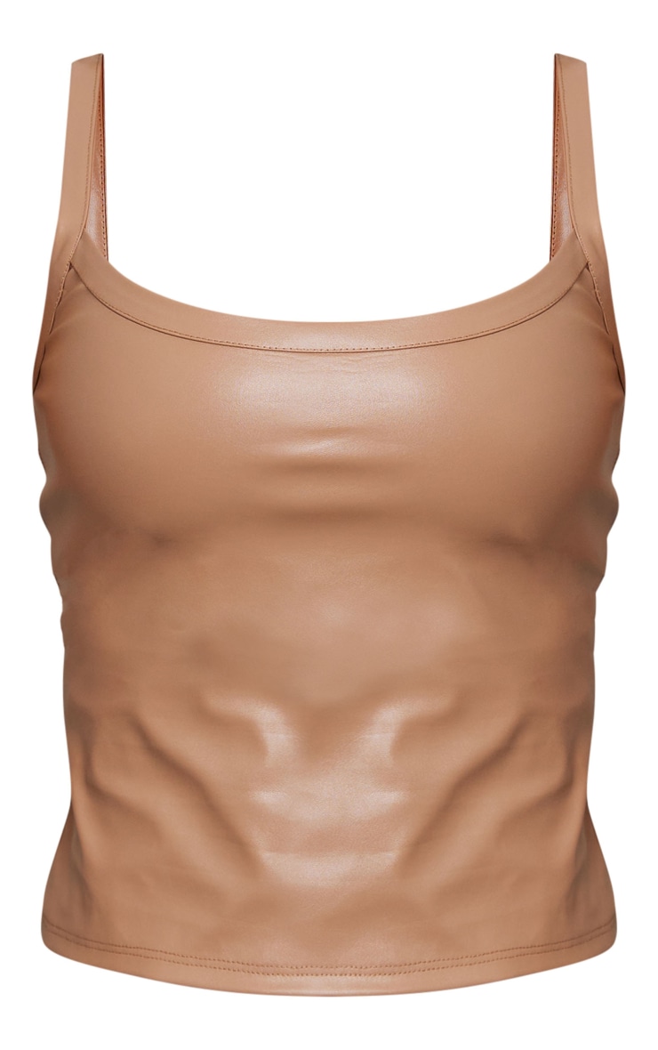 Stone Faux Leather Cami Top image 1
