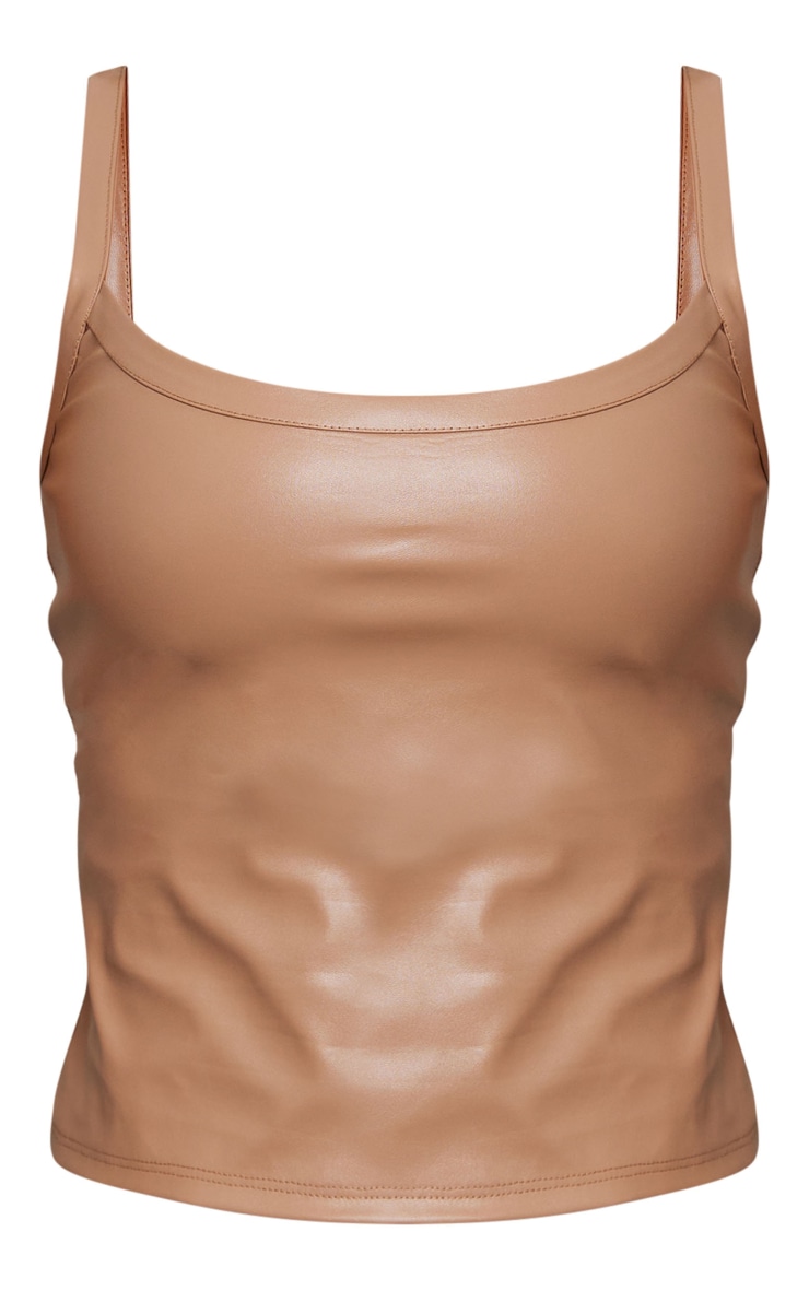 Stone Faux Leather Cami Top image 5