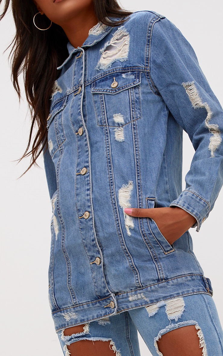 a line denim jacket