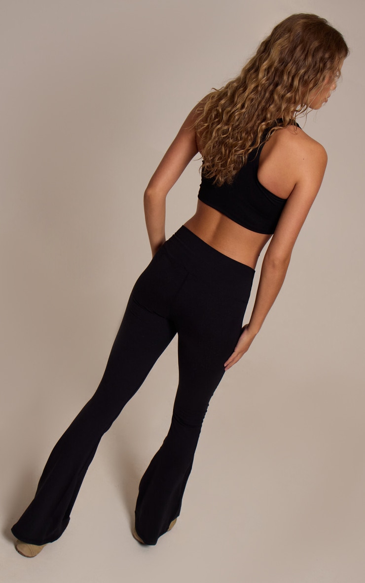 Black Ultimate Sculpt Flare Yoga Pants image 3
