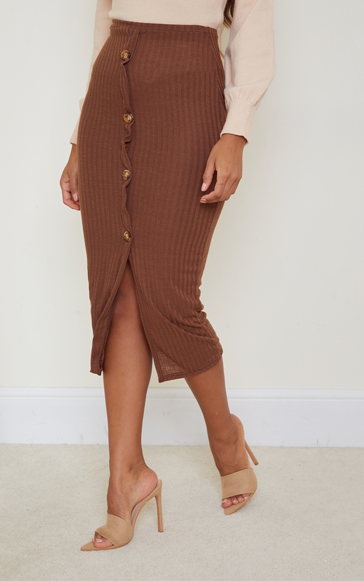 Button front new arrivals midaxi skirt