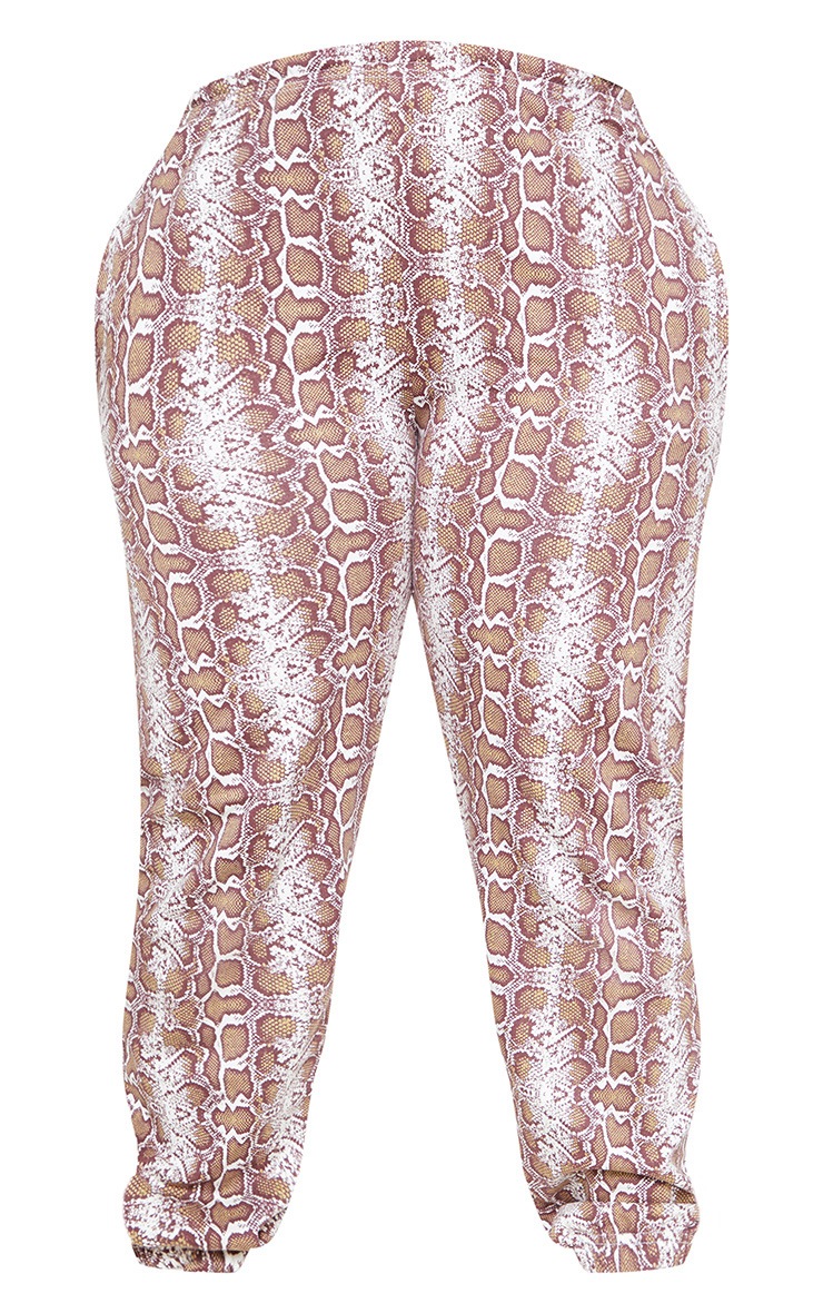 Plus Cream Snakeskin Joggers image 3