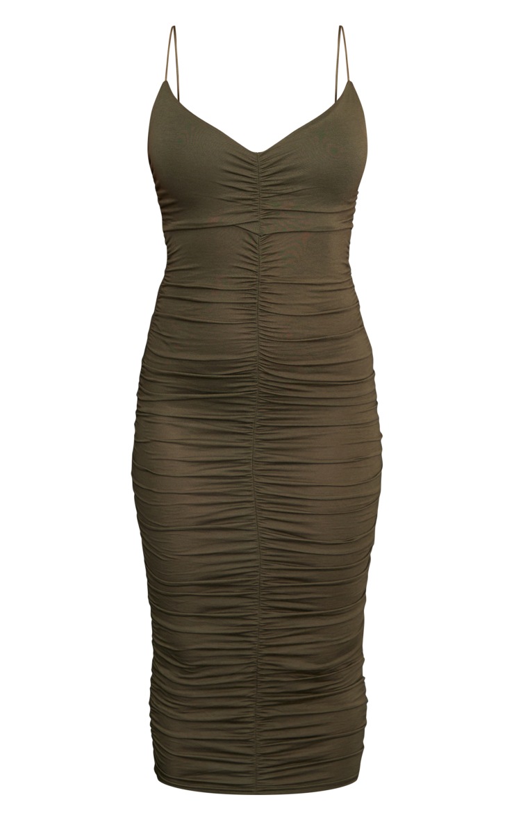 Rosie Midi Dress- Khaki